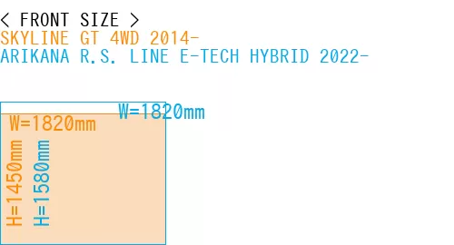 #SKYLINE GT 4WD 2014- + ARIKANA R.S. LINE E-TECH HYBRID 2022-